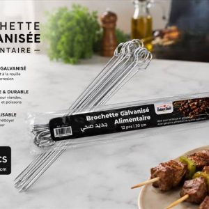 Brochette en Acier pack 12 pcs